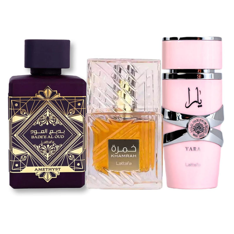 LATAFFA AMETHYST + YARA + KHAMRAH 100 ML